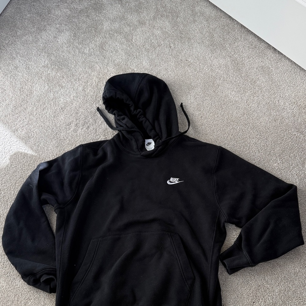 Nike Men's Black Hoodie with Logo